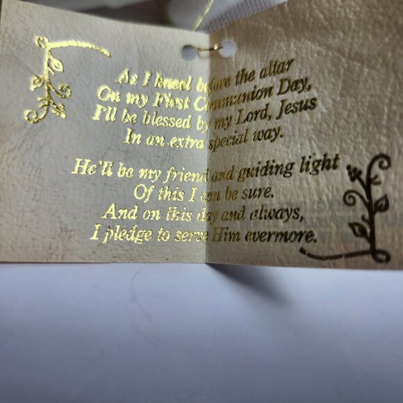 Enesco My First Communion Prayer Vintage 1981 Girl Figurine with Prayer … - Picture 8 of 9